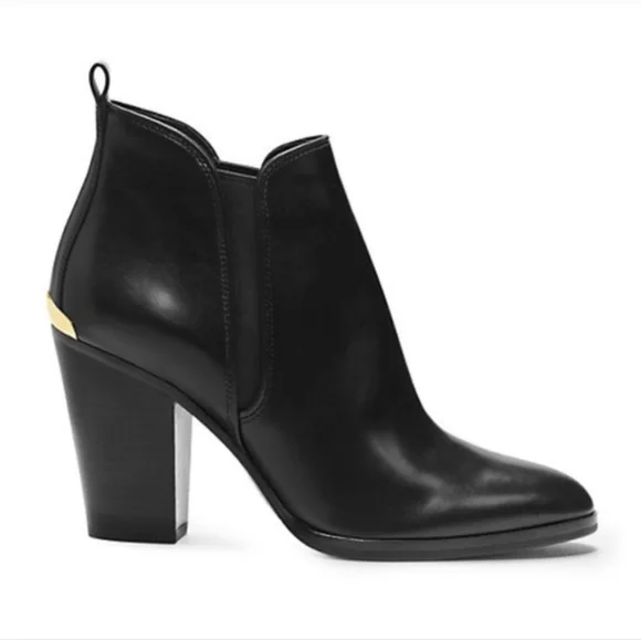 MICHAEL Michael Kors Evaline Heeled Booties Black Size 8.5 - Picture 1 of 10
